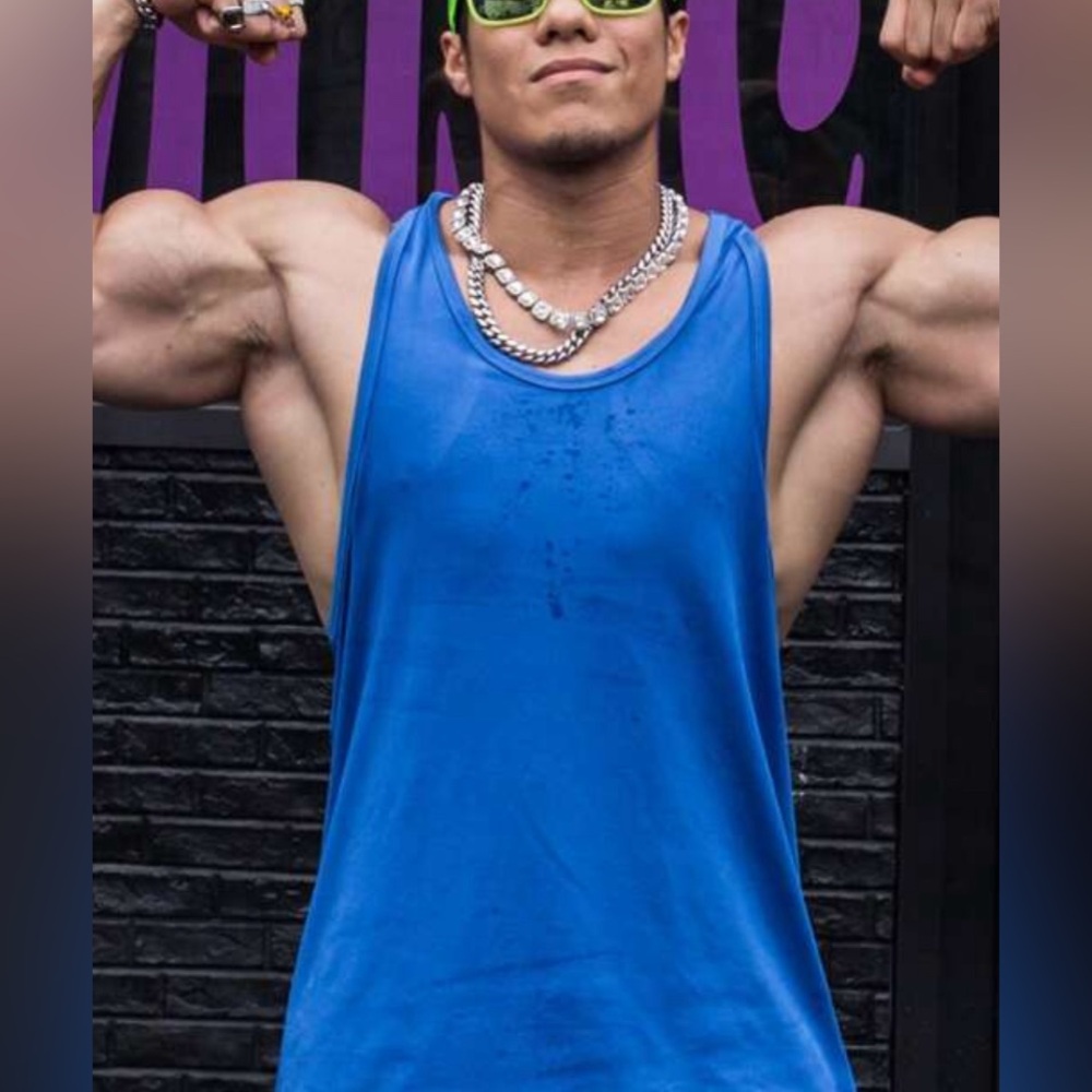 Gym tank in blue